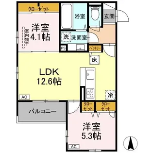 GRAND HILL SH【1階】の間取り