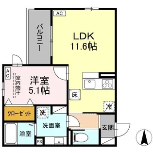 GRAND HILL SH【1階】の間取り