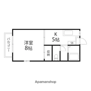 ジュネスダイドーB【205号室】の間取り