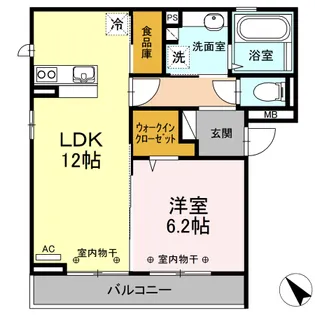 プランドール【2階】の間取り