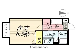 サンライト大和町【1階】の間取り