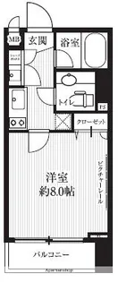 1Kの間取り画像