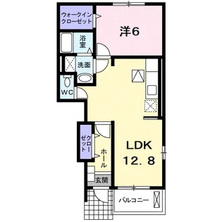 ラフレシール メゾン B【1階】の間取り
