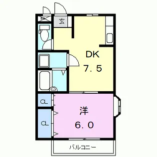 御殿山アベニュー【1階】の間取り