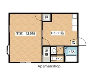 ファミール7 B棟【1階】の間取り