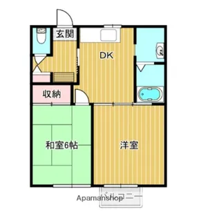 ラ・マムーニア【202号室】の間取り