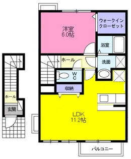 クレインバレー【2階】の間取り