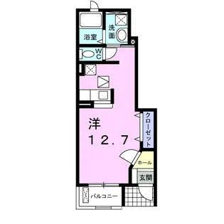 ハニーグレイス【1階】の間取り