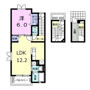 セリシールⅠ【3階】の間取り