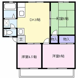 サンライフ柏木B【2階】の間取り