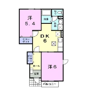 ルミエール館【1階】の間取り