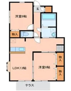グリーンパークⅡ【1階】の間取り