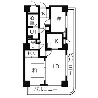 ダイアパレスアポロシティ21高砂アクロスタワー【413号室】の間取り