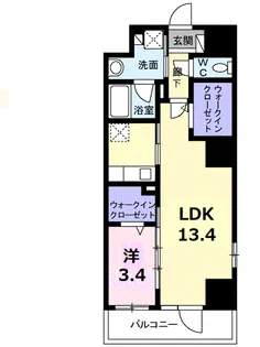 カーサ プリマ【10階】の間取り