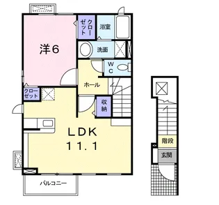 ル・リアン【2階】の間取り