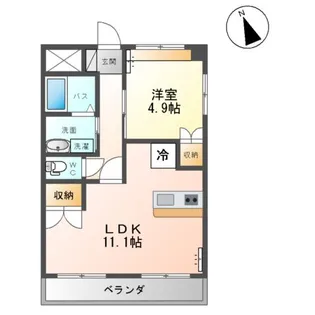 グランディール泰清【2階】の間取り