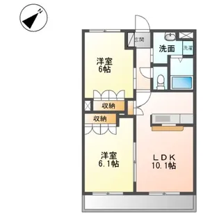 スイートピー【2階】の間取り