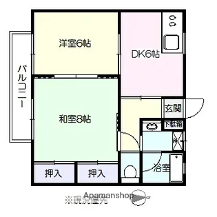 シェリーパーク高崎【103号室】の間取り