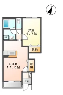 クオリア【1階】の間取り