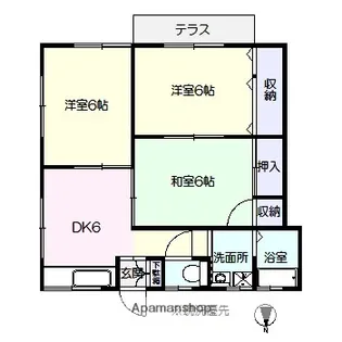 和光ハイツ【101号室】の間取り