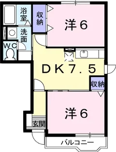 フォルモーント郷古Ⅱ【1階】の間取り