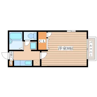 ハイマートK B棟【2階】の間取り