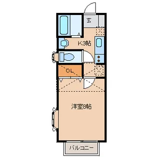 宮城県仙台市宮城野区福室3丁目【アパート】の間取り