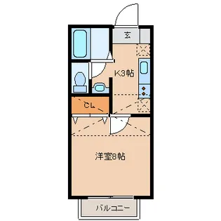 グランシャリオ中央【2階】の間取り