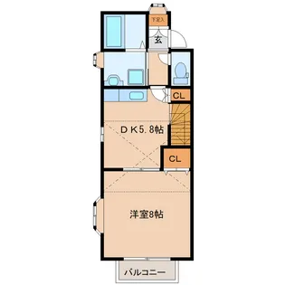 クライス・有祉館【1階】の間取り