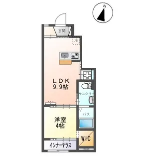 クオーレⅡ【1階】の間取り