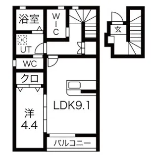 グリーンヒルズさくら通り【2階】の間取り