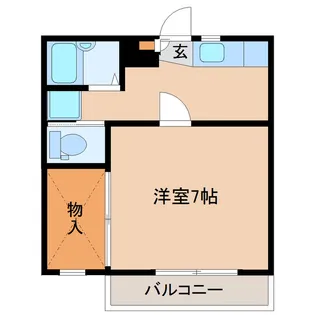 宮城県仙台市宮城野区新田2丁目【アパート】の間取り