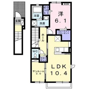 AMBIENTE【2階】の間取り