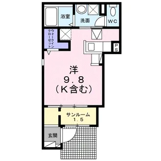 アンシェル【1階】の間取り