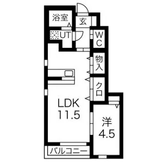 FELICE(フェリーチェ) A棟【1階】の間取り