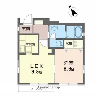 シャーメゾン快【1階】の間取り