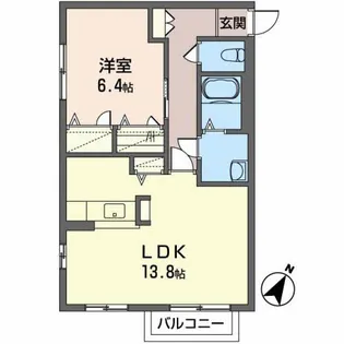 ドエル華園【2階】の間取り