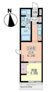 アンセル泉中央【1階】の間取り