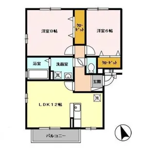 イストワール高崎【3階】の間取り