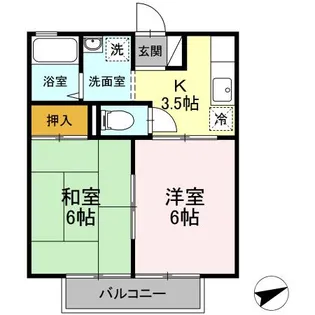 プレシュー梨ヶ丘【2階】の間取り