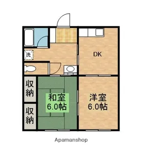 サニーライフ笠神【203号室】の間取り