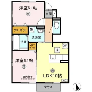 UNITY Α【1階】の間取り