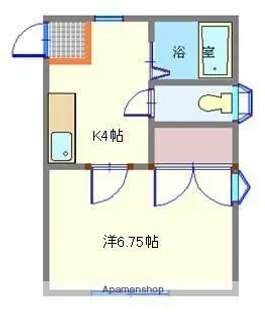 ホワイトキャッスル塩釜【2階】の間取り