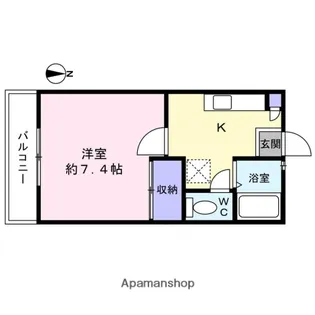 宮城県多賀城市桜木1丁目【アパート】の間取り