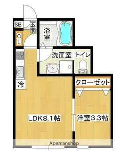 ラフィーノ西塩釜【1階】の間取り