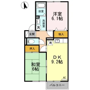 アトリオ A【1階】の間取り