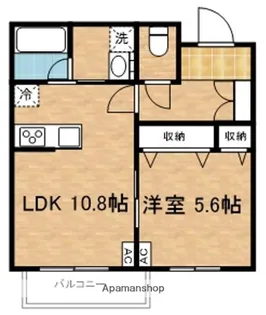 ベルクK【303号室】の間取り