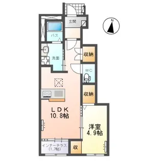 ソレイユⅡ【106号室】の間取り