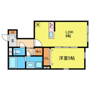 LARA向山【1階】の間取り