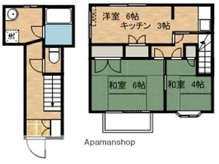 アーバンシティ多賀城【102号室】の間取り